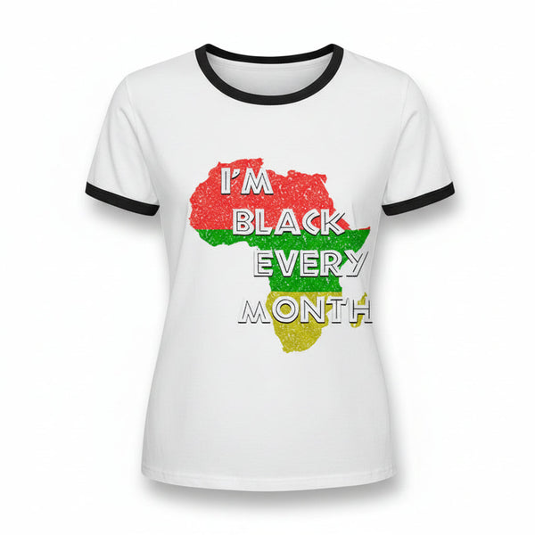 Africa Map Graphic T Shirt for Women Round Neck Printed T Shirt Modal Casual Fashion Tee