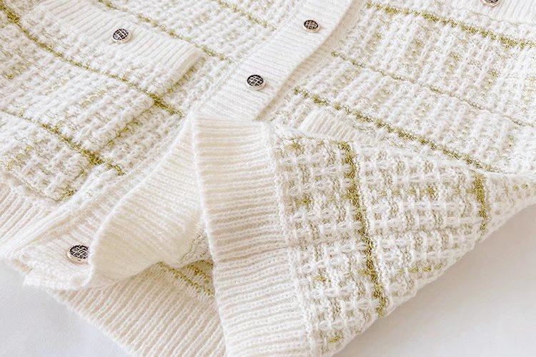 Lazy Style Cardigan Jacket for Women Medium Length Casual Knit Cardigan