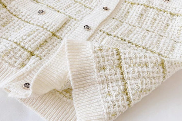 Lazy Style Cardigan Jacket for Women Medium Length Casual Knit Cardigan