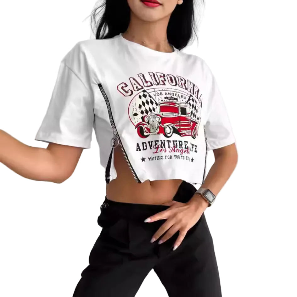 Trendy Versatile Women T-Shirt Slim Fit Cotton Casual T Shirt for Women Fashion Top